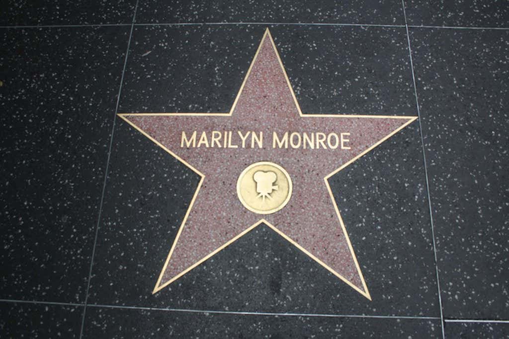 Estrella Hollywood de Marilyn Monroe