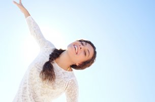 Mujer feliz