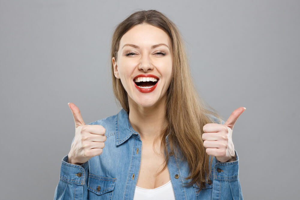 Mujer optimista