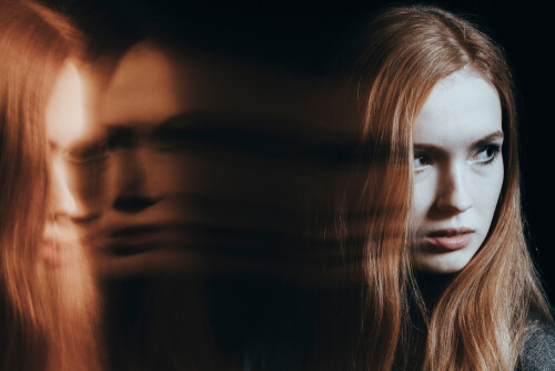 Vrouw met slechte gedachten