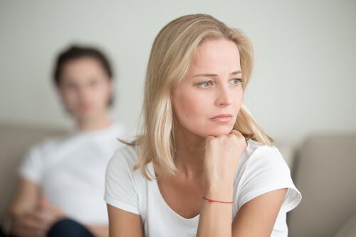 Woman worried about her partner's loss of interest