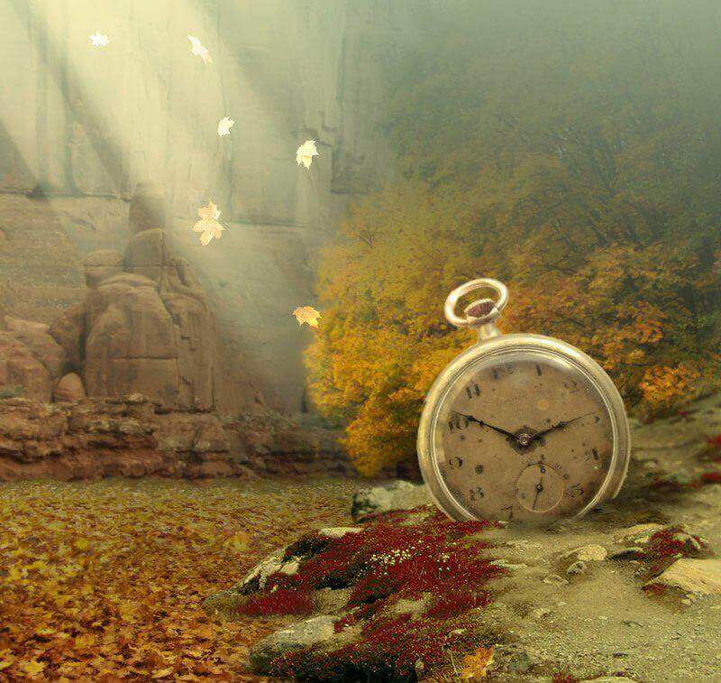 Reloj expresando sensación de déjà vu