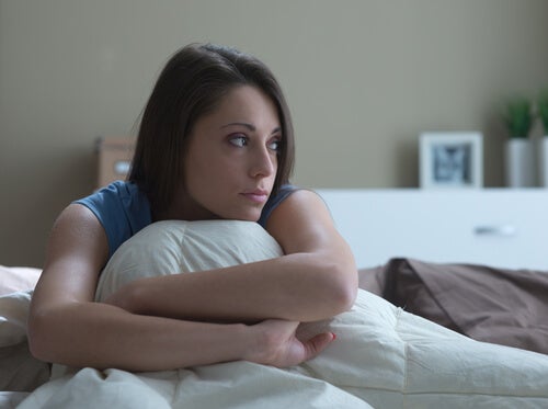 Woman thinking about the emotional effects of birth control pills