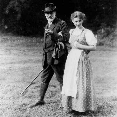 Freud and his daughter