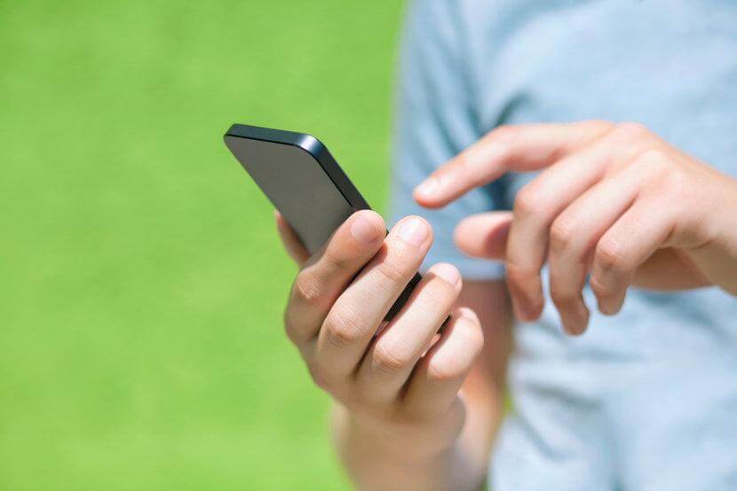 person on cellphone