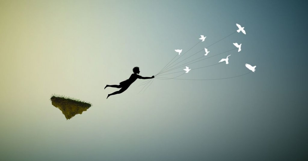 Peter Pan volando