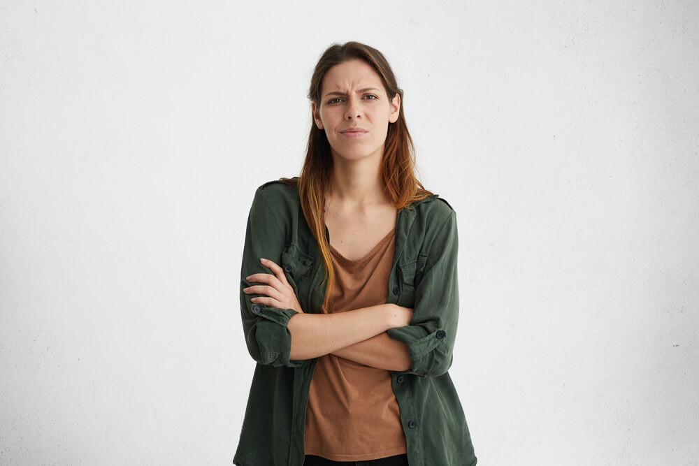 Mujer enfadada