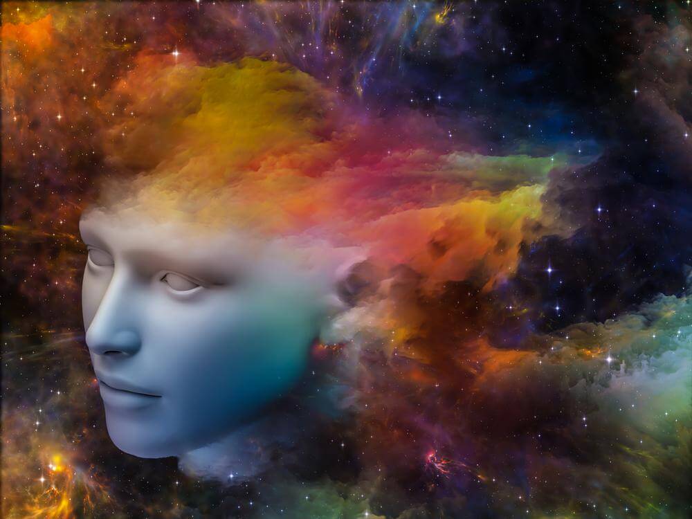 head in space