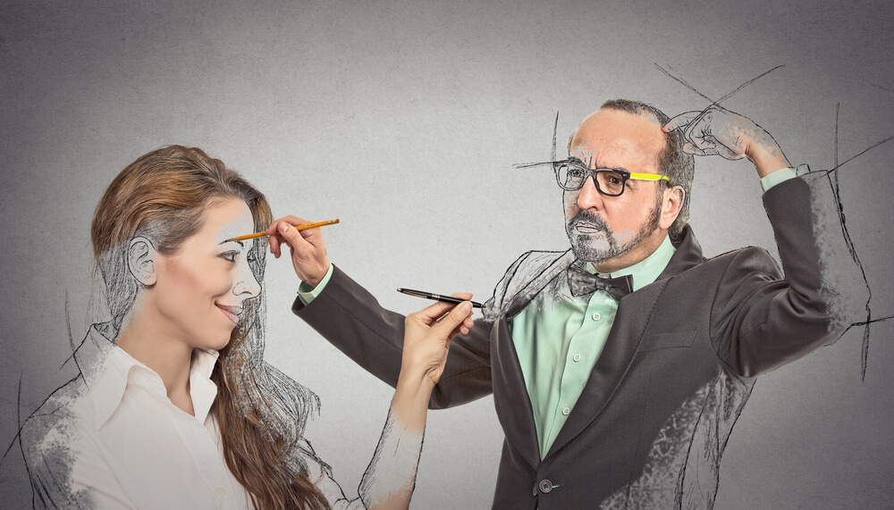 pareja idealizándose