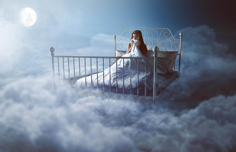 Mujer dificultad dormir