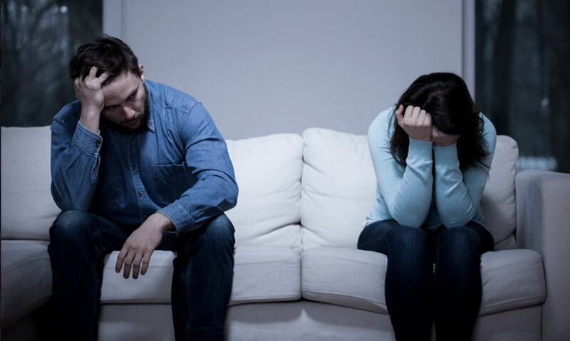 Pareja triste