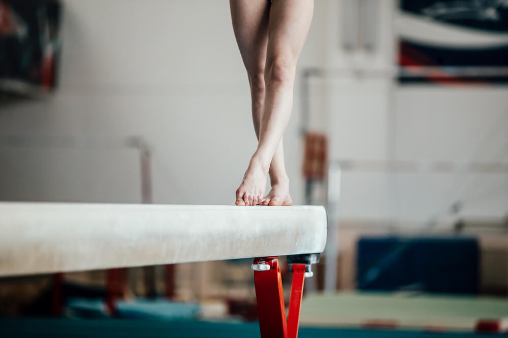 Gimnasta equilibrio