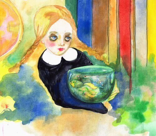 Chica triste con inestabilidad emocional