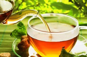 Taza de té verde