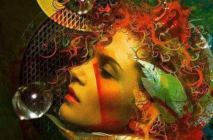 Mujer enseñando el alma en la mirada