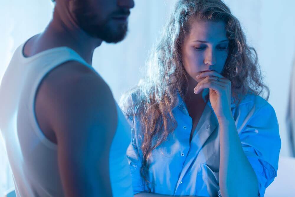 Mujer sin el apoyo de su pareja
