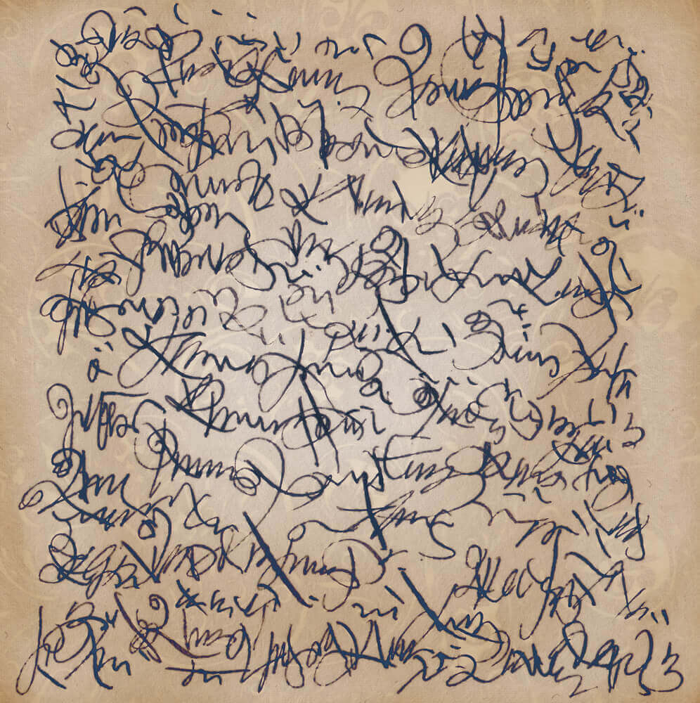 Garabatos por escribir a mano