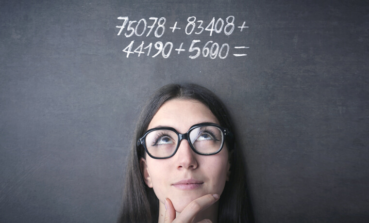 Pupilas dilatadas por pensar en resolver un problema matemático