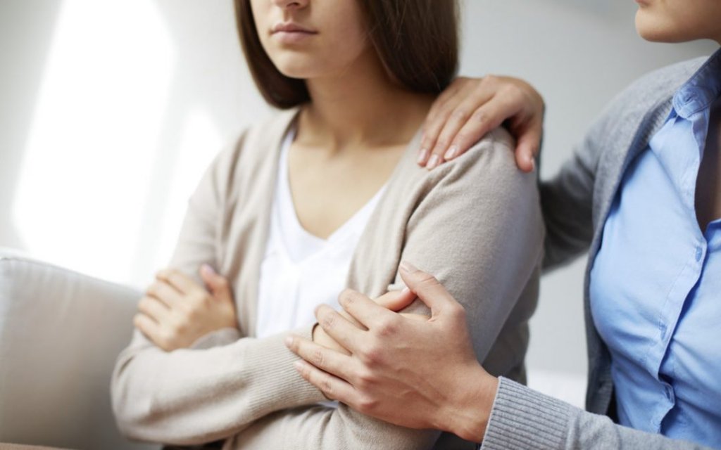 Mujer con depresión