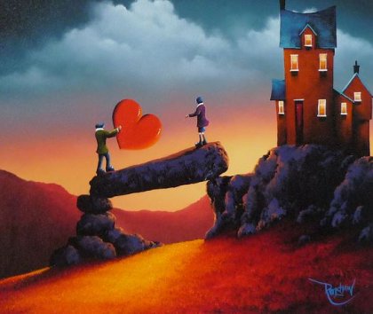 Niños ofreciendo amor