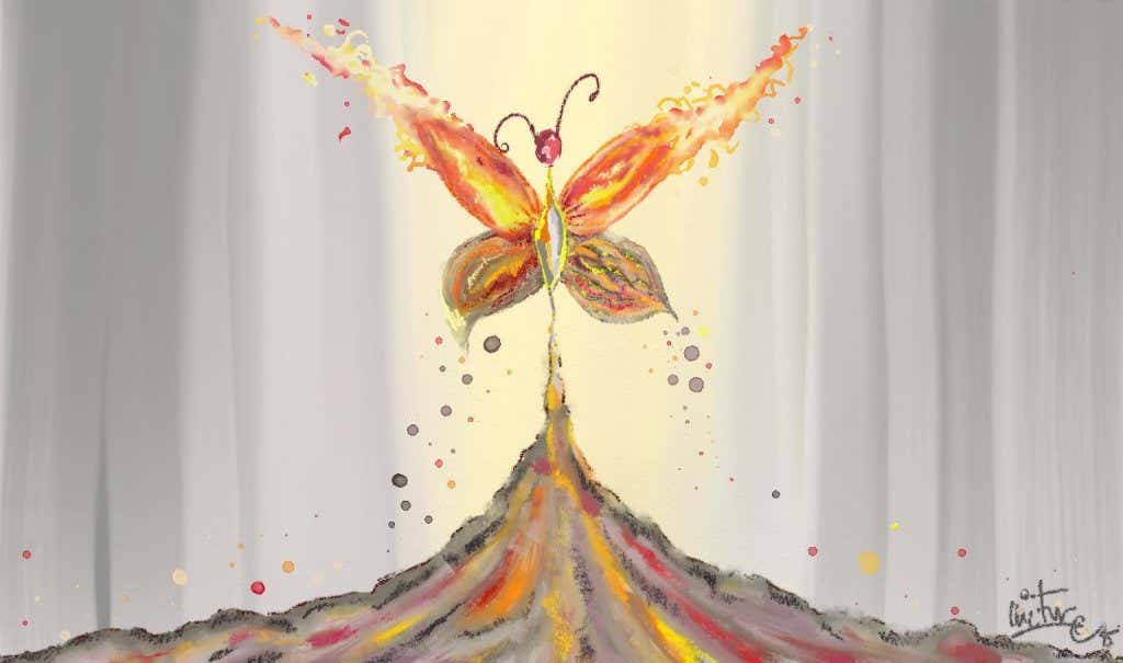 Mariposa simbolizando las crisis personales