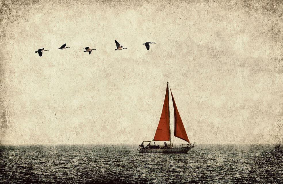 Sailing away from damaging relationships.