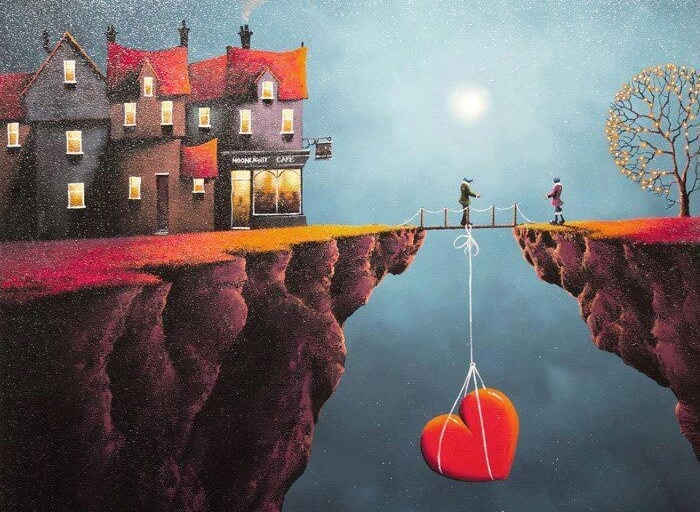 heart tied to bridge