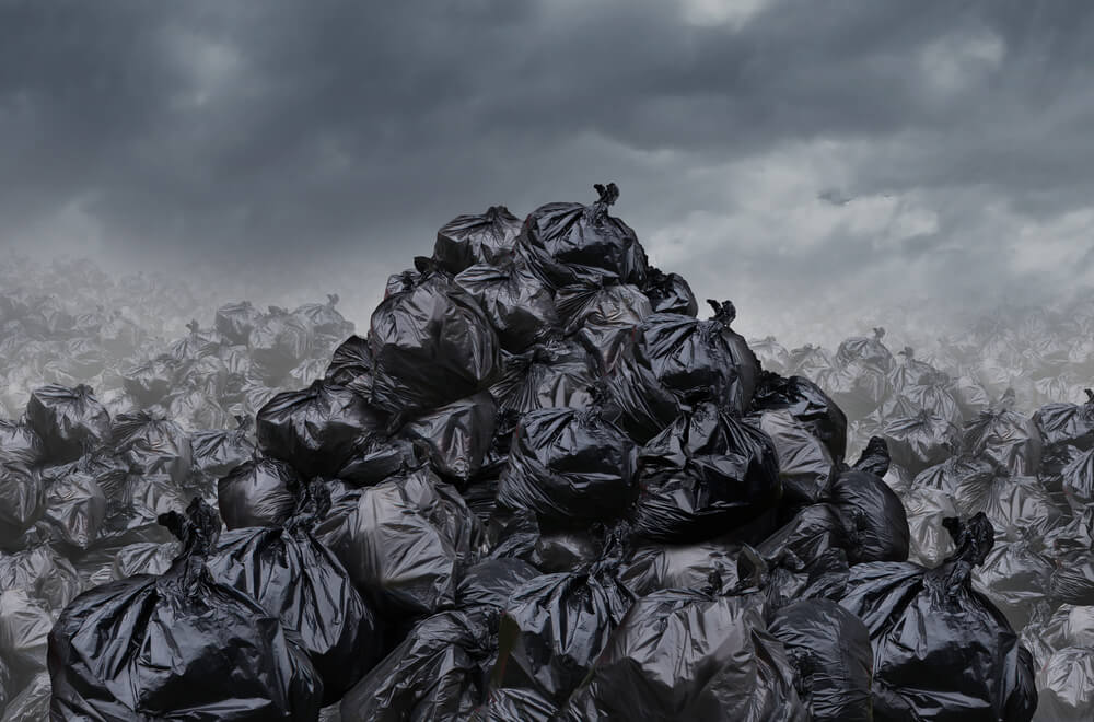 Montones de basura