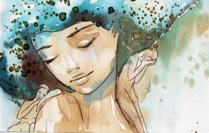 Mujer que sufre vacío emocional