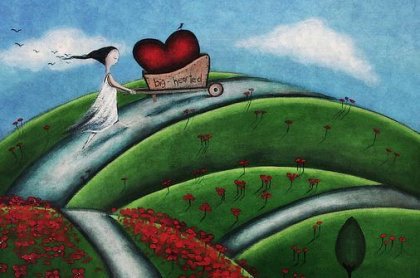 mujer altamente sensible en el campo