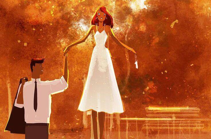 Pareja disfrutando de la vida