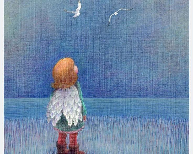 Niño que empieza a pensar en la vida