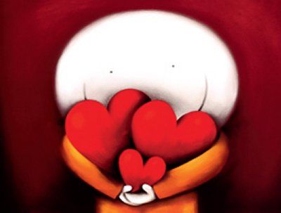 Muñeco con tres corazones