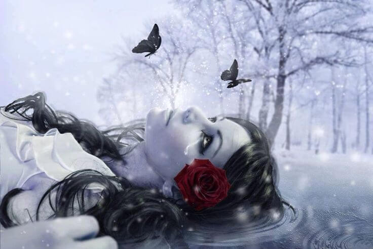 Mujer llorando triste