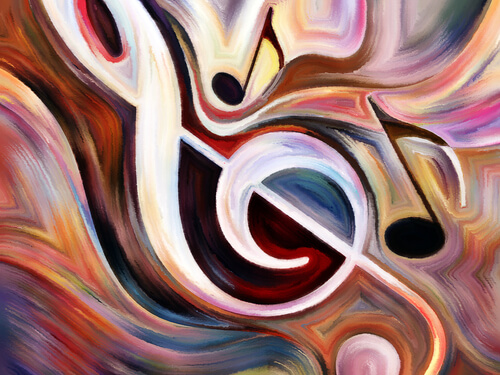 Nota musical de colores