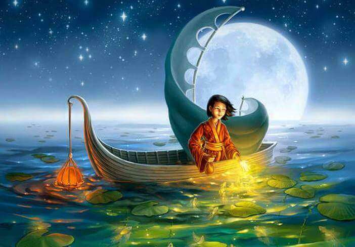 Chico pensando en las buenas personas