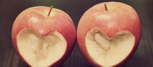 Manzanas mordidas