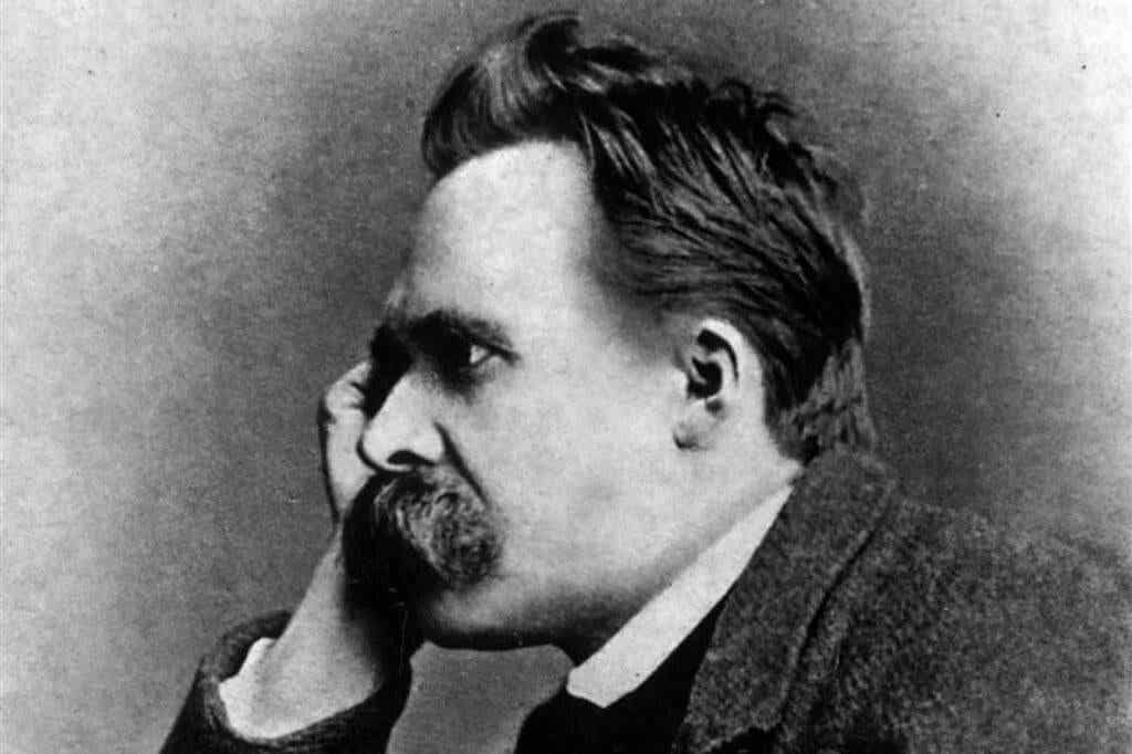 Nietzsche thinking about happiness