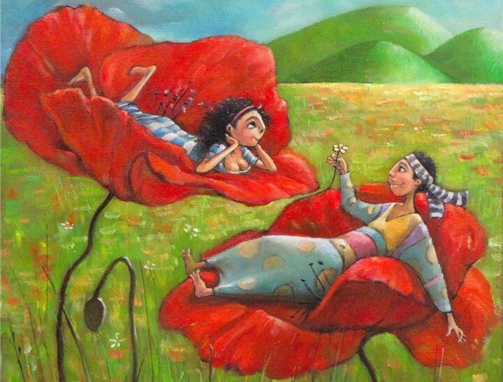 pareja en el campo