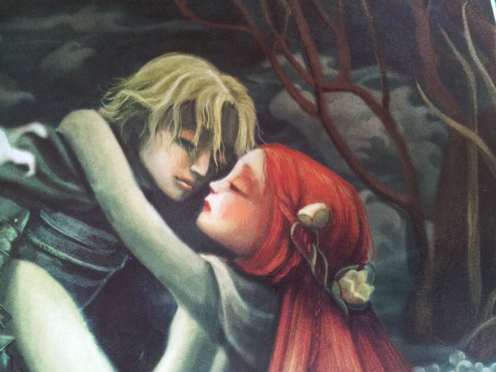 Amantes despidiéndose