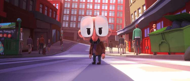 Hombre bajito enfadado