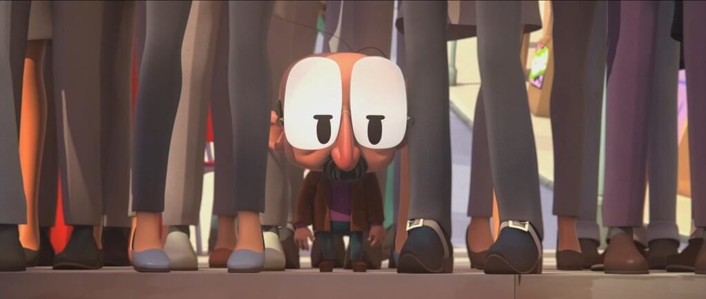 Hombre bajito triste