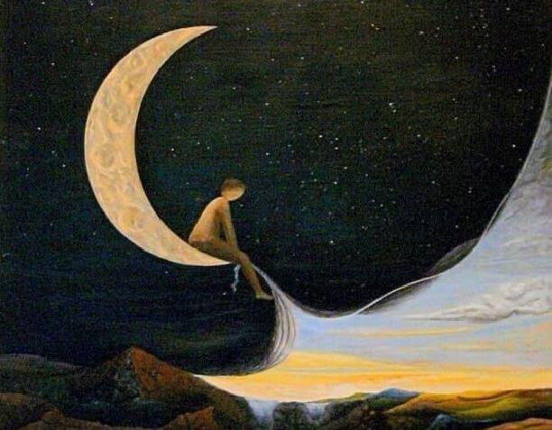 Hombre destapando el cielo