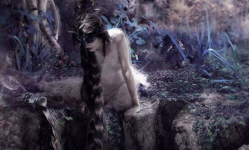 joven con mascara y trenza