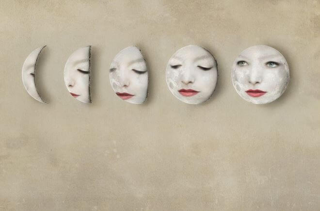 Crecimiento de la luna