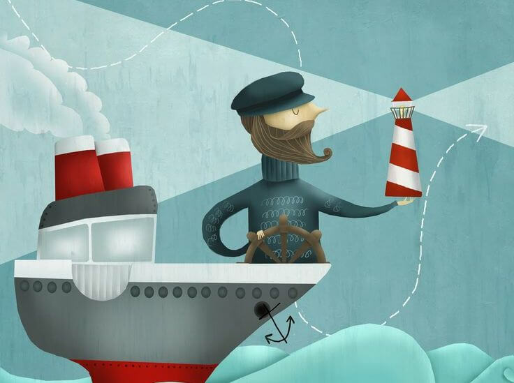 marinero en su barco