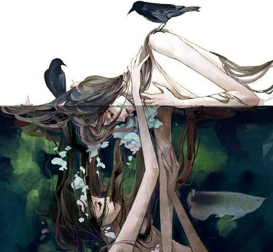 Mujere reflejada en otra