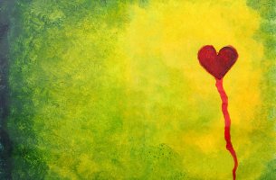 Corazón sangrando