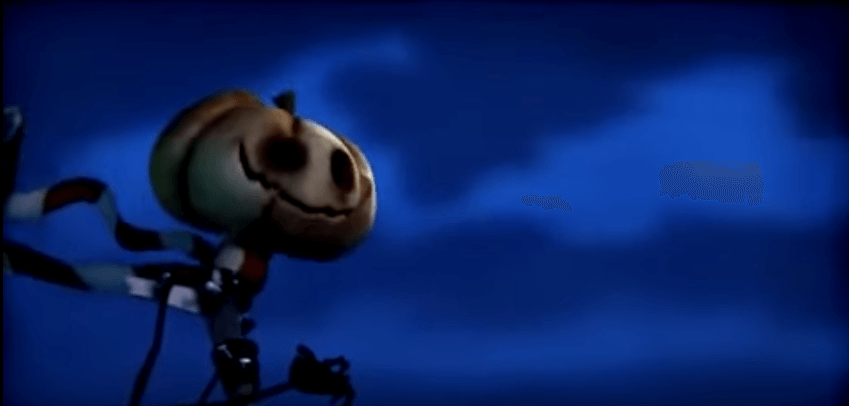 Espantapajaros sonriendo