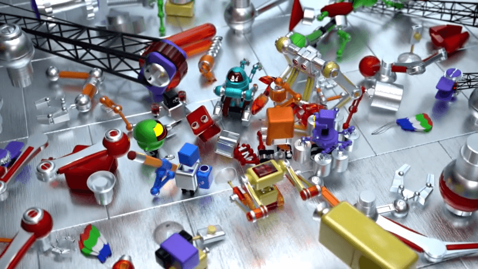 Robot destrozado